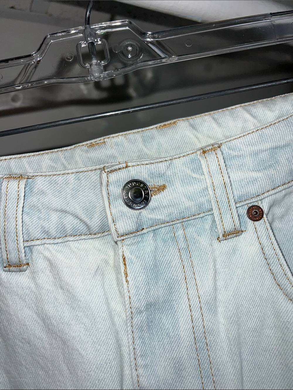 NWT Industry High-Waist Light‎ Wash Denim Maxi Skirt- 8 - Picture 3 of 6